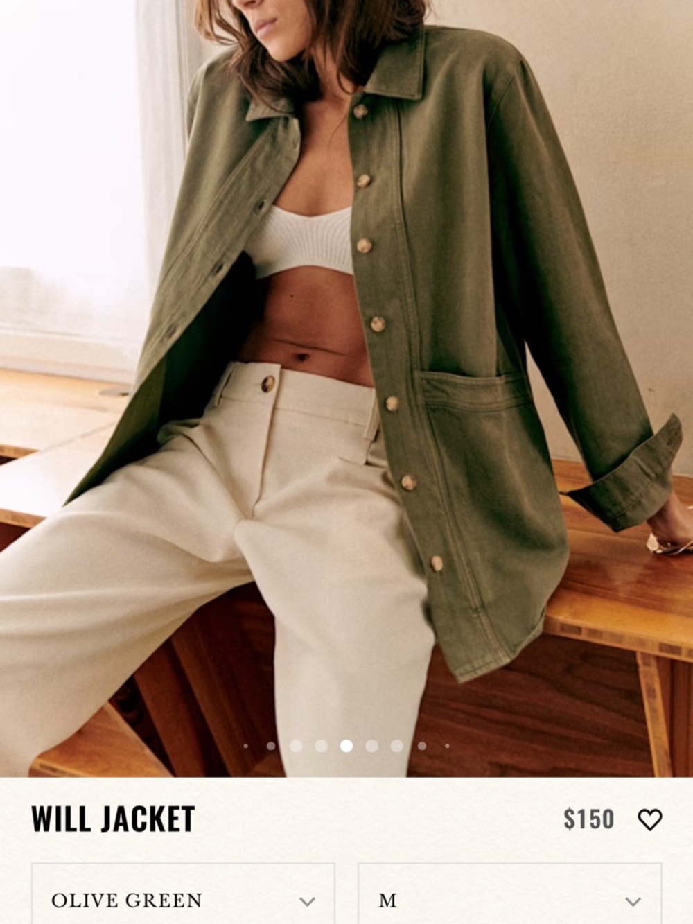 Sezane Will Jacket, Sz Medium